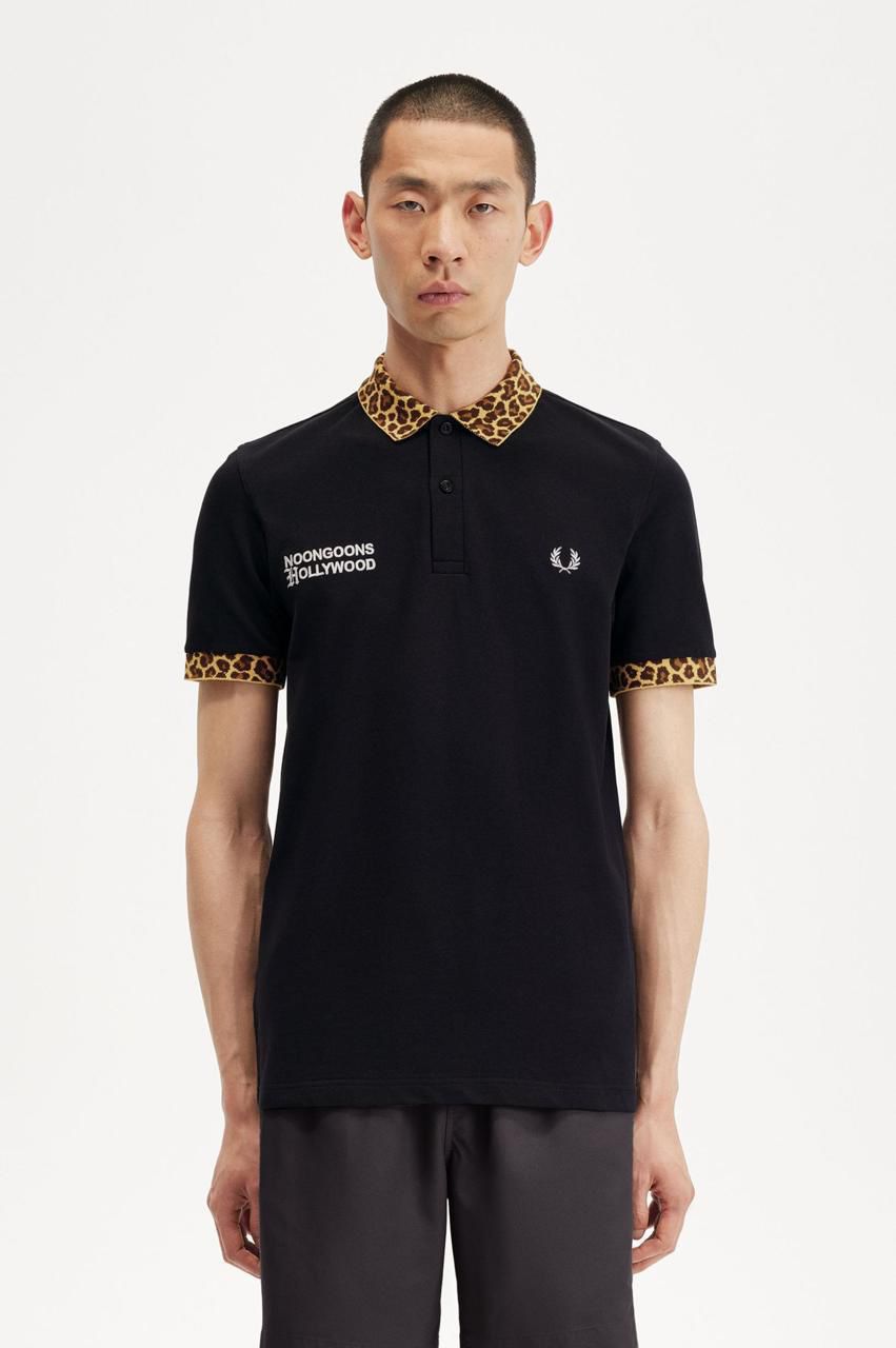 Midnight Leopard Trim Polo – Premium Street Luxe Edition